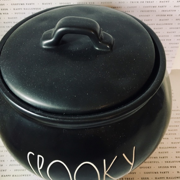 Halloween Rae Dunn Black Witch Spooky Cauldron - Picture 7 of 7